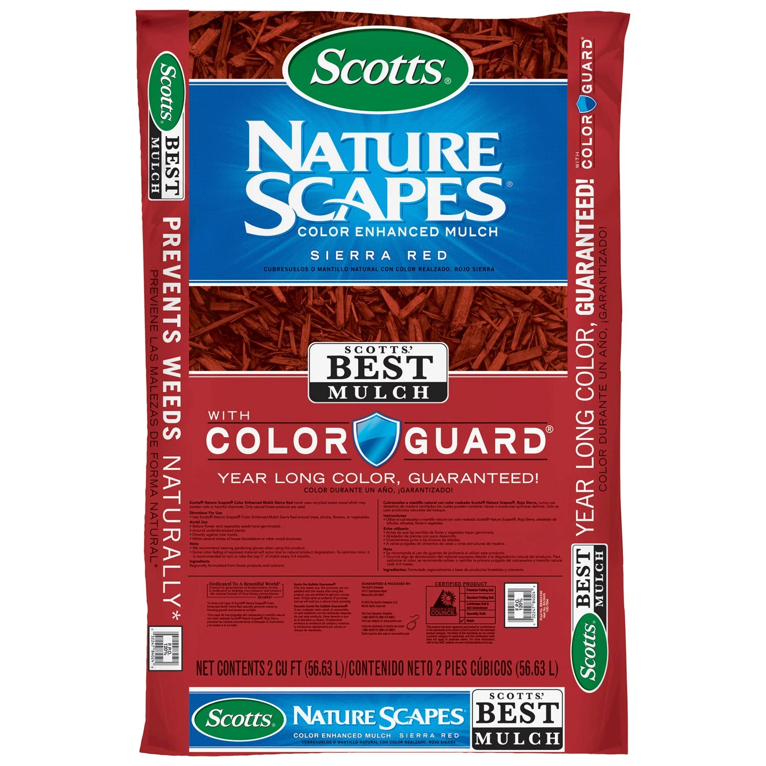 Nature Scapes Advanced 2-cu Ft Color Enhanced Sierra Red Bark Mulch