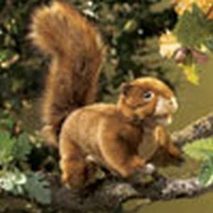 Red Squirrel Hand Puppet - Model 2880 - Plush Toy For Imaginative Play