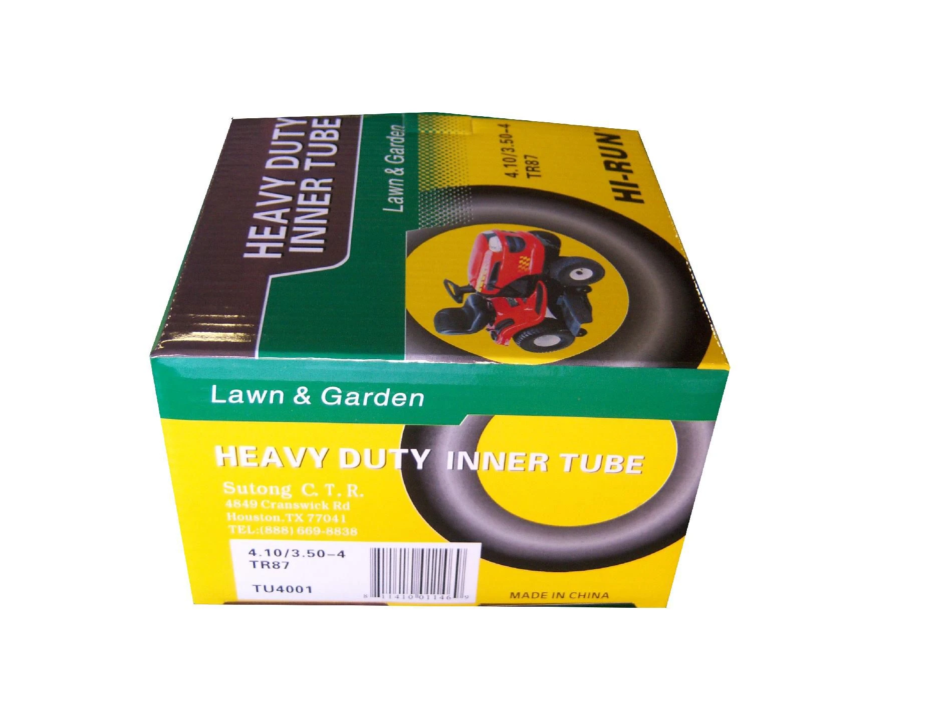 4.10/3.50-4 Heavy Duty Lawn & Garden Inner Tube With Tr 87 Valve