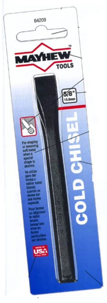 10502 Cold Chisel 5/8 Inch X 6-1/2 Inch Steel Tool