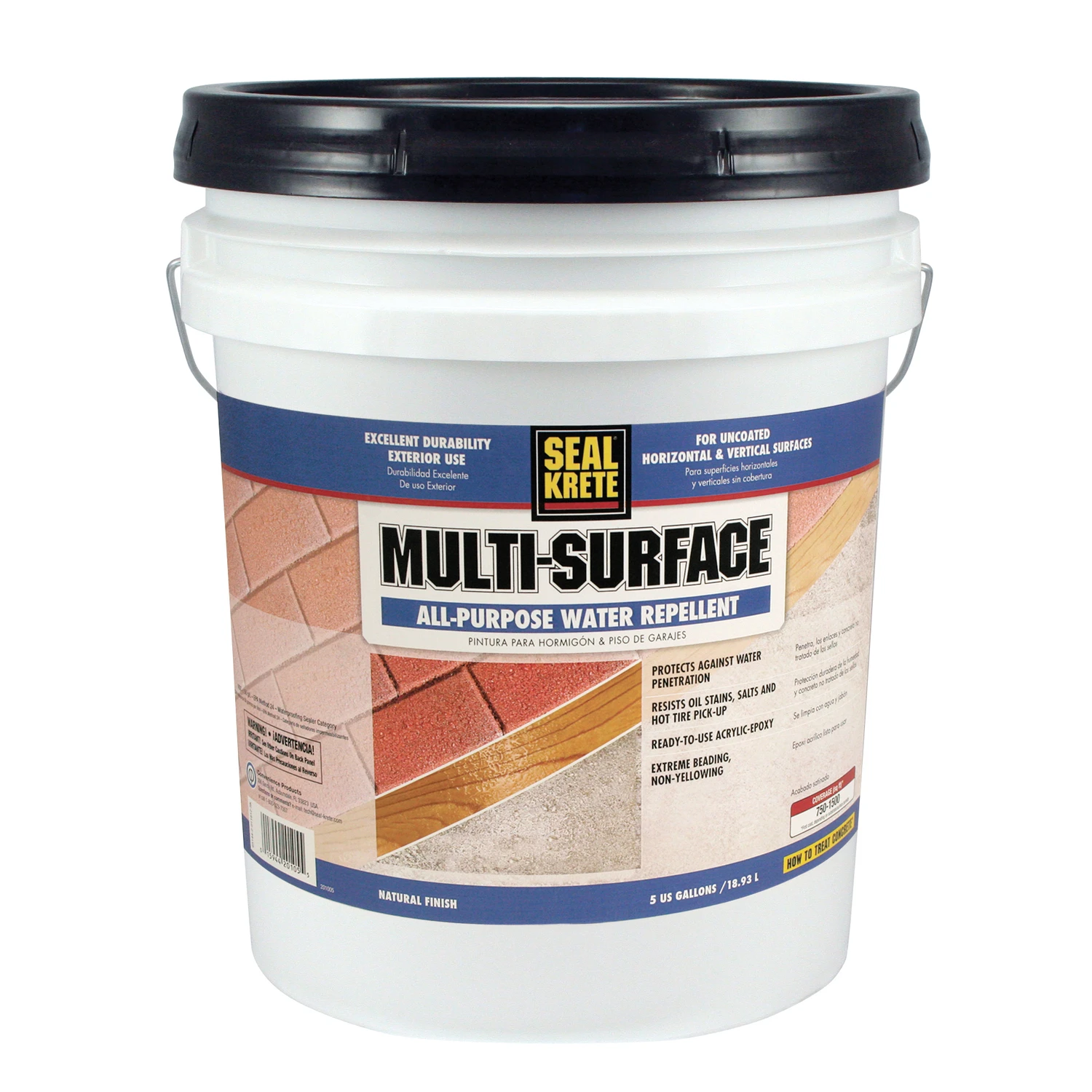 5 Gallon Smooth Clear Multi-surface Water Repellent Seal Sk201005