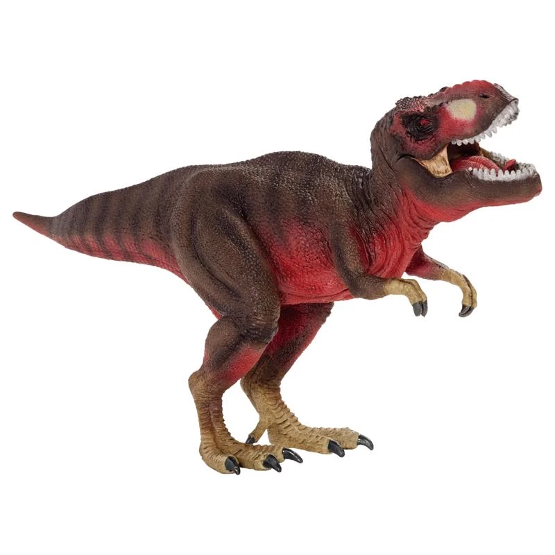 Tyrannosaurus Rex Toy Figure, Brown And Red, 11 X 4 X 6 Inches