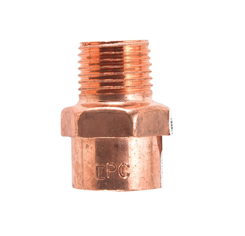 W 61147 3/4 X 1/2 In. Copper Male Pipe Thread Adapter