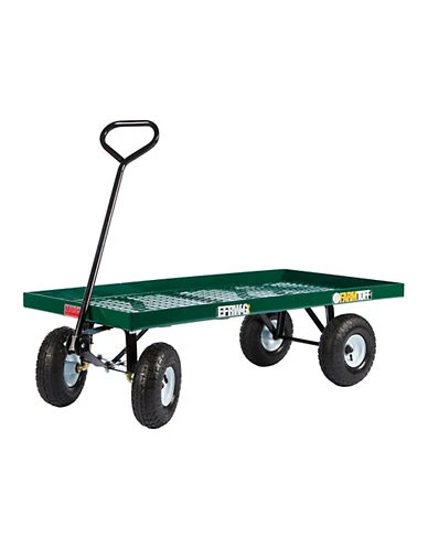 24" X 48" Metal Deck Wagon With Flat Free Tires, Model Efrw-g