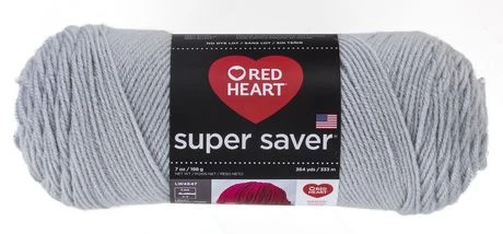 Super Saver Economy Yarn, Light Grey, 7 Ounce