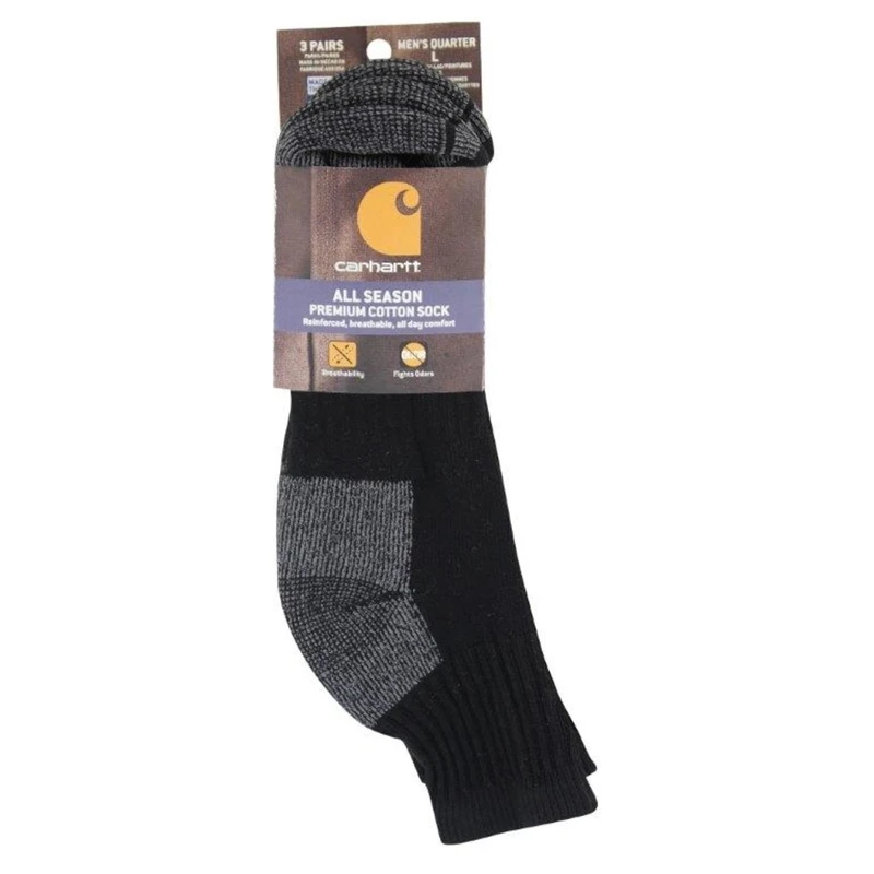 Carhartt Men's Cotton L Ankle Socks Black