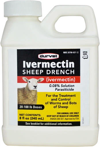 Ivermectin Sheep Drench 8 Ounce - Model 001-1067 For Livestock Health