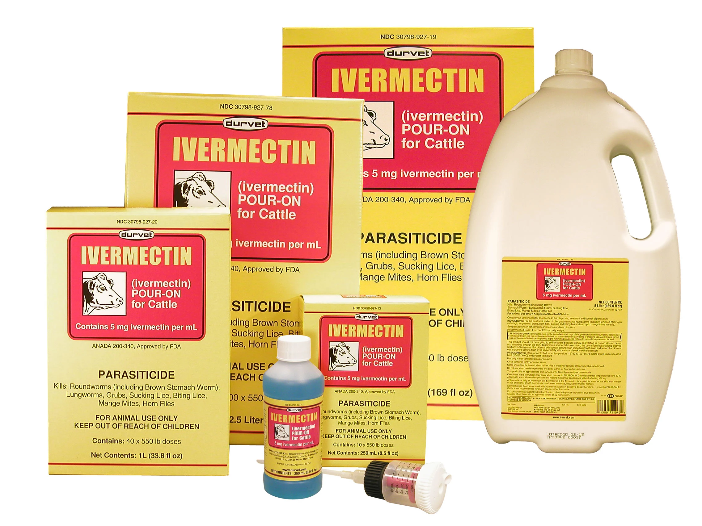 250ML IVERMECTIN DURVET POUR ON