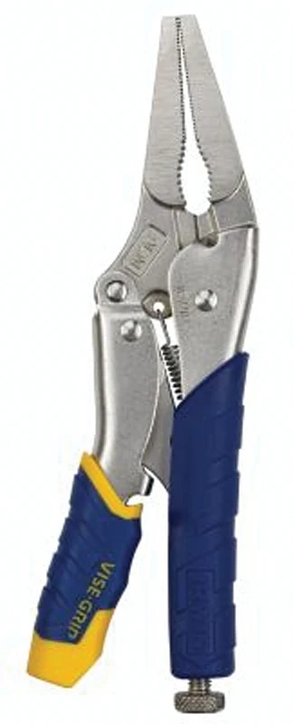 9 Inch Long Nose Locking Plier With Comfort Grip Handle And Wire Cutter