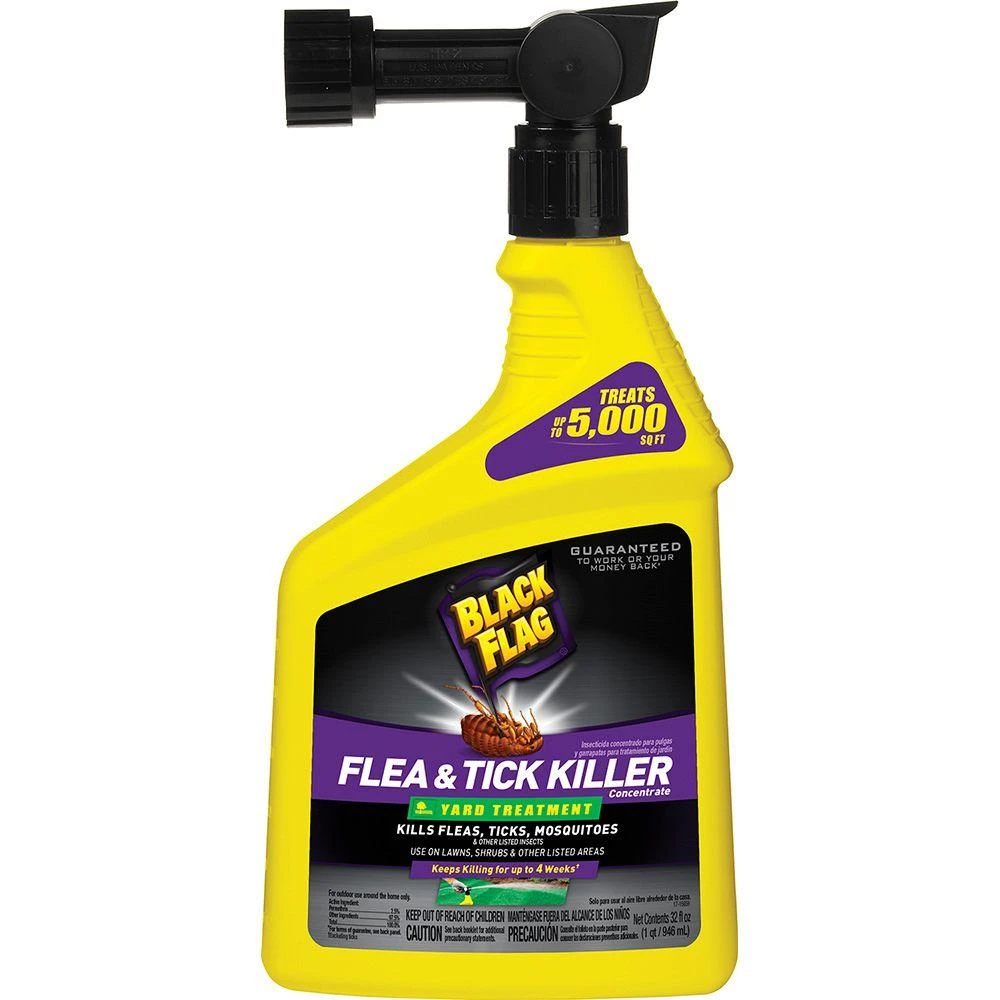 Flea And Tick Killer Concentrate Spray, 32 Oz. Ready-to-spray Treatment