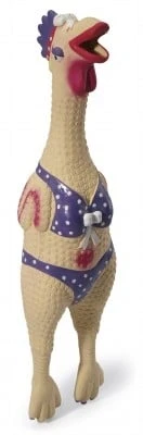 Large Henrietta Rubber Chicken Dog Toy - Perfect For Playtime