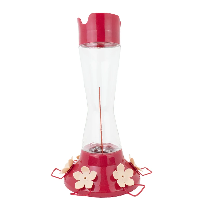 20 Oz Glass/plastic Top Fill Hummingbird Feeder With 6 Ports