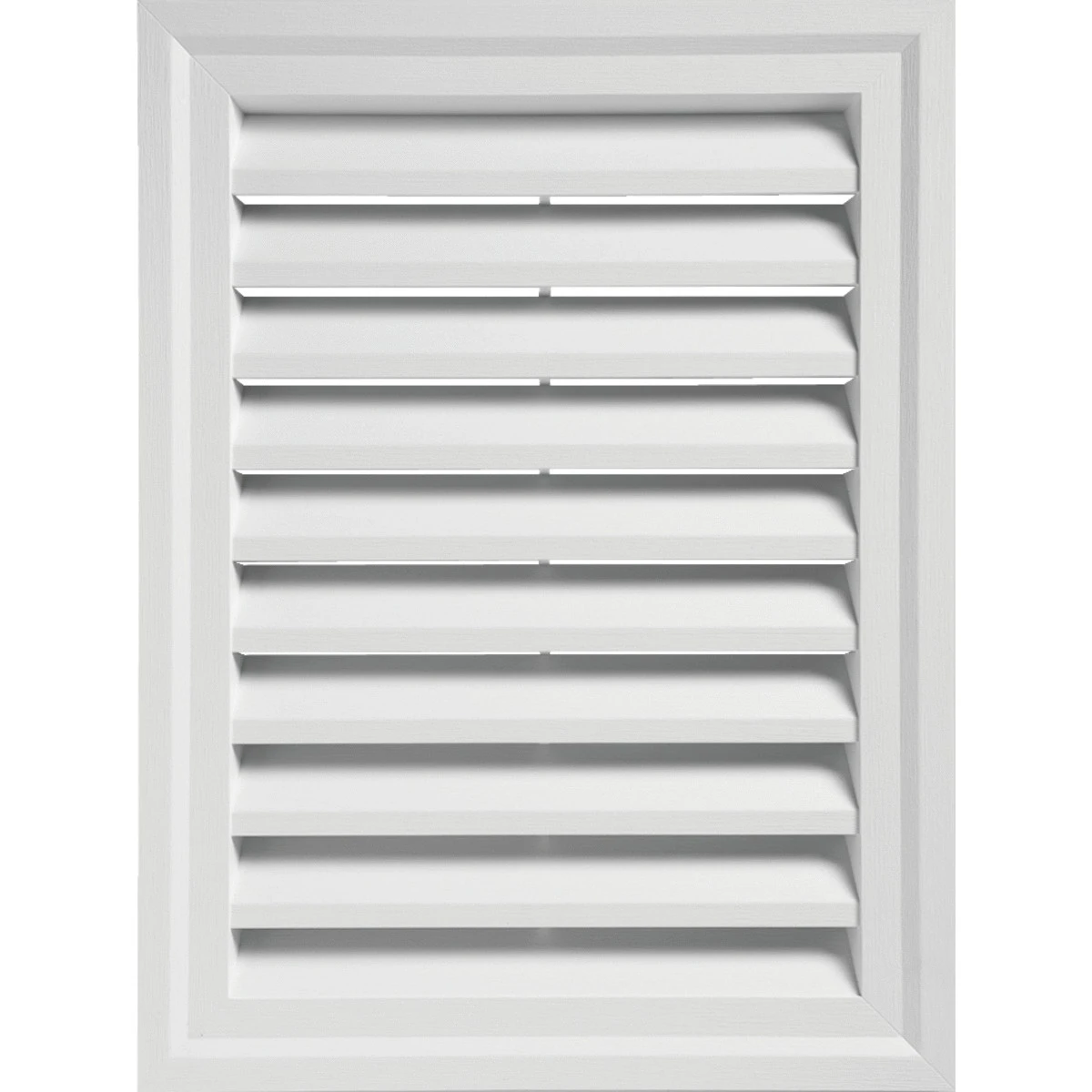 18" X 24" Rectangular White Gable Attic Vent With Screen Protection