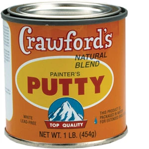 Crawford's 31616 Natural Blend Painters Putty, 0.5 Pint - Lead Free Repair Filler