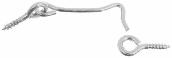 STANLEY 3 Count 1-1/2 Zinc Plated Gate Hooks & Eyes