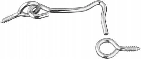 STANLEY 2 Count 2-1/2 Zinc Plated Gate Hooks & Eyes