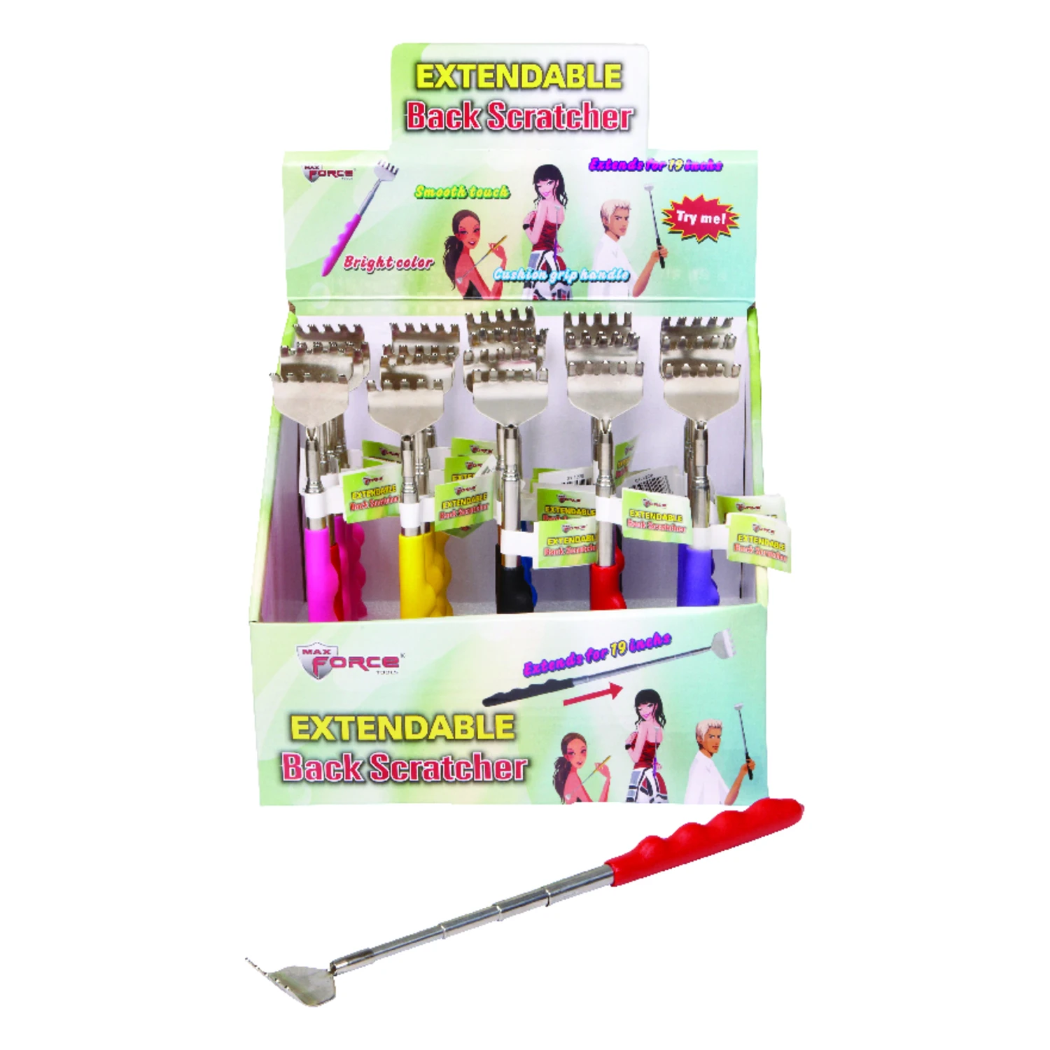 Diamond Visions Health and Beauty Back Scratcher Chrome 1 pk