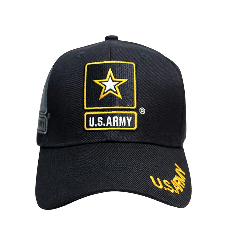 JWM U.S. Army Logo Baseball Cap Black One Size Fits All