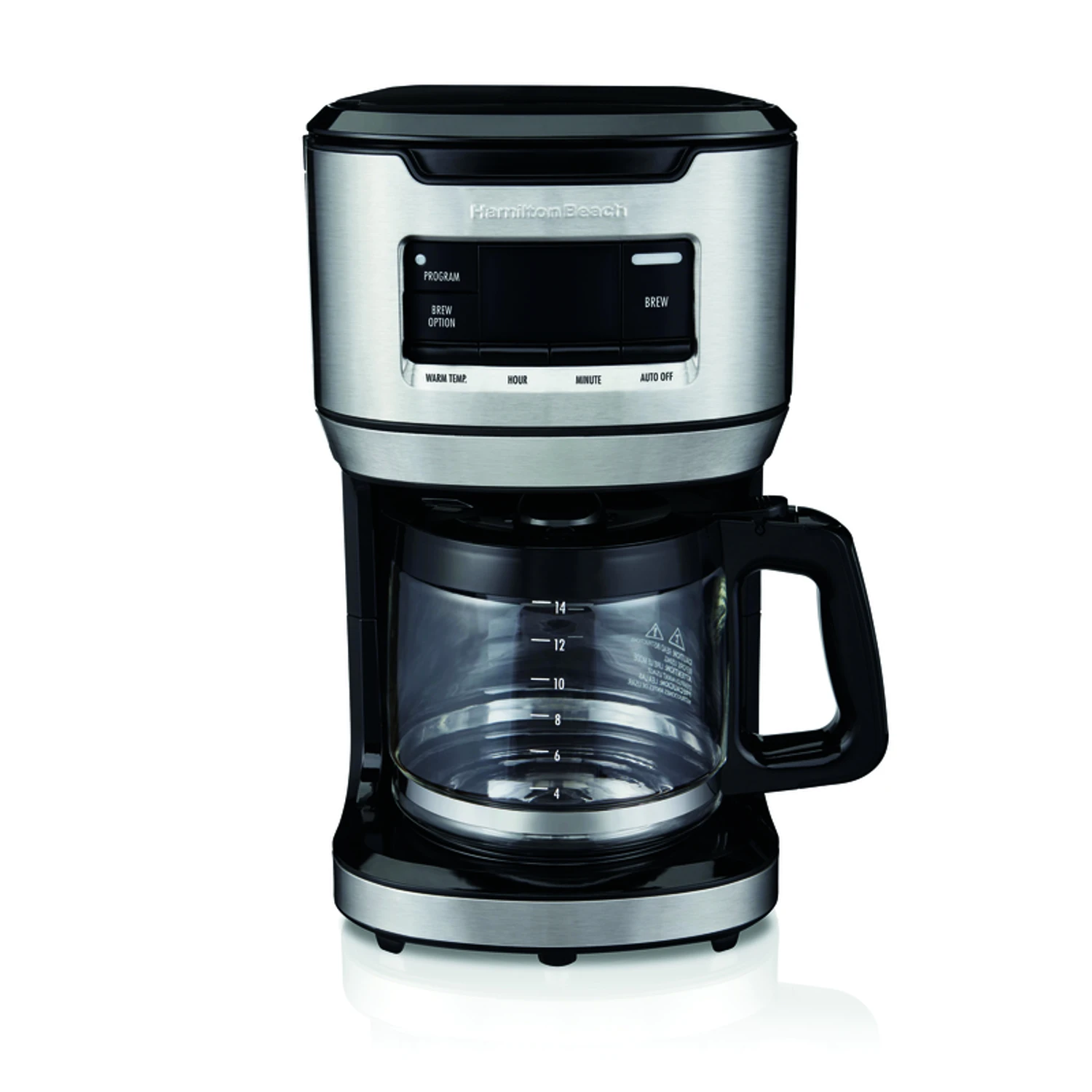 14 Cup Programmable Coffee Maker Model 46390 - Black/silver