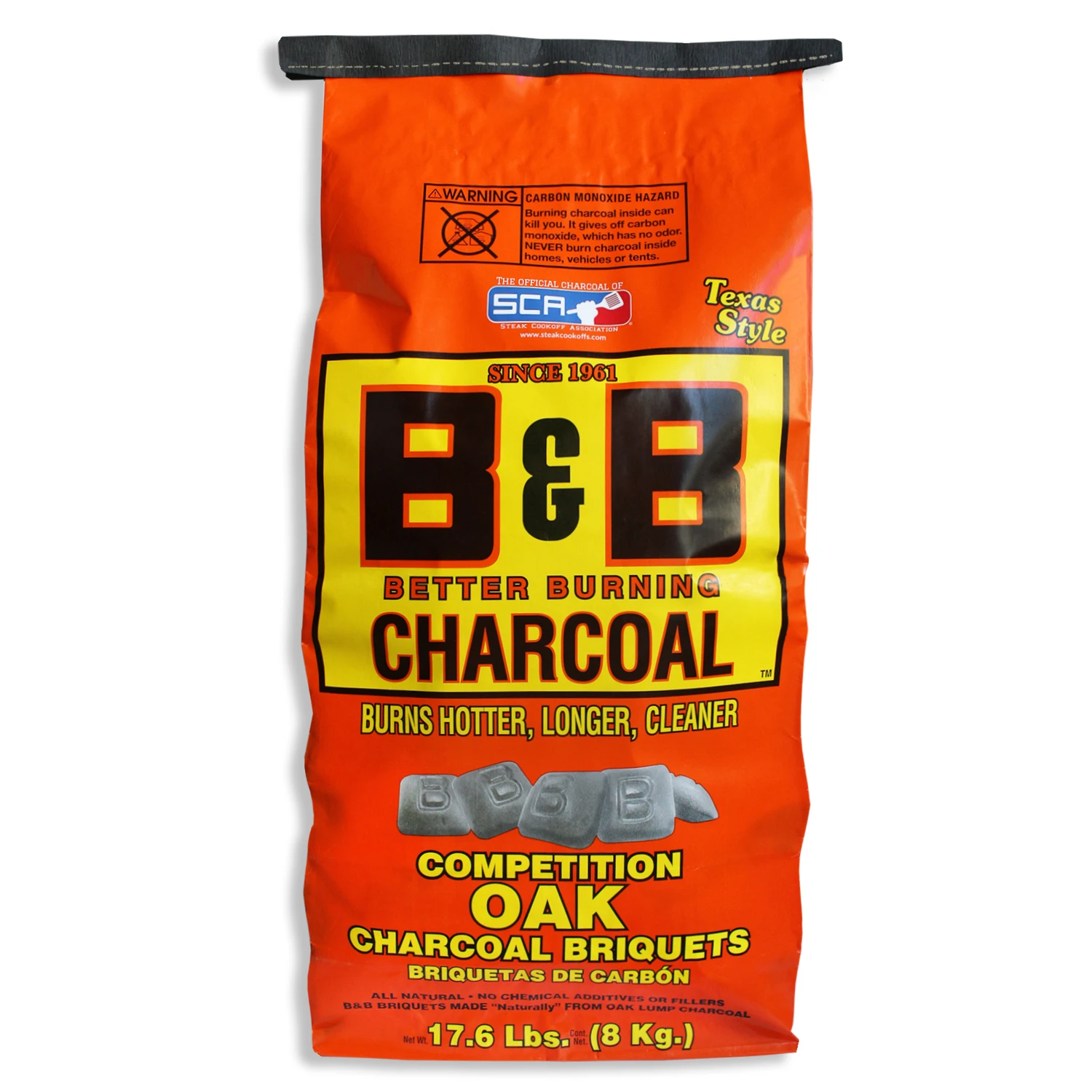 All Natural Oak Hardwood Charcoal Briquettes 17.6 Lb - Premium Grilling Fuel
