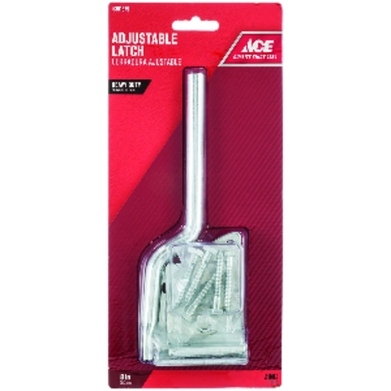 GATE LATCH ADJ HD 8"ZN