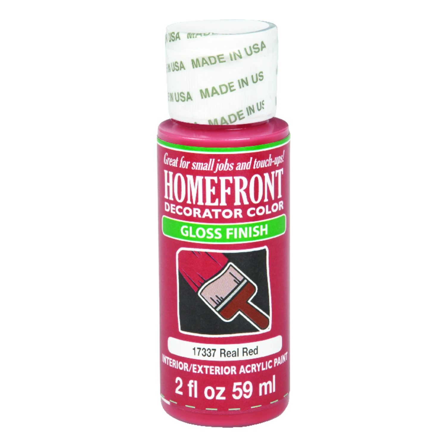 Homefront Gloss Real Red Hobby Paint 2 oz.