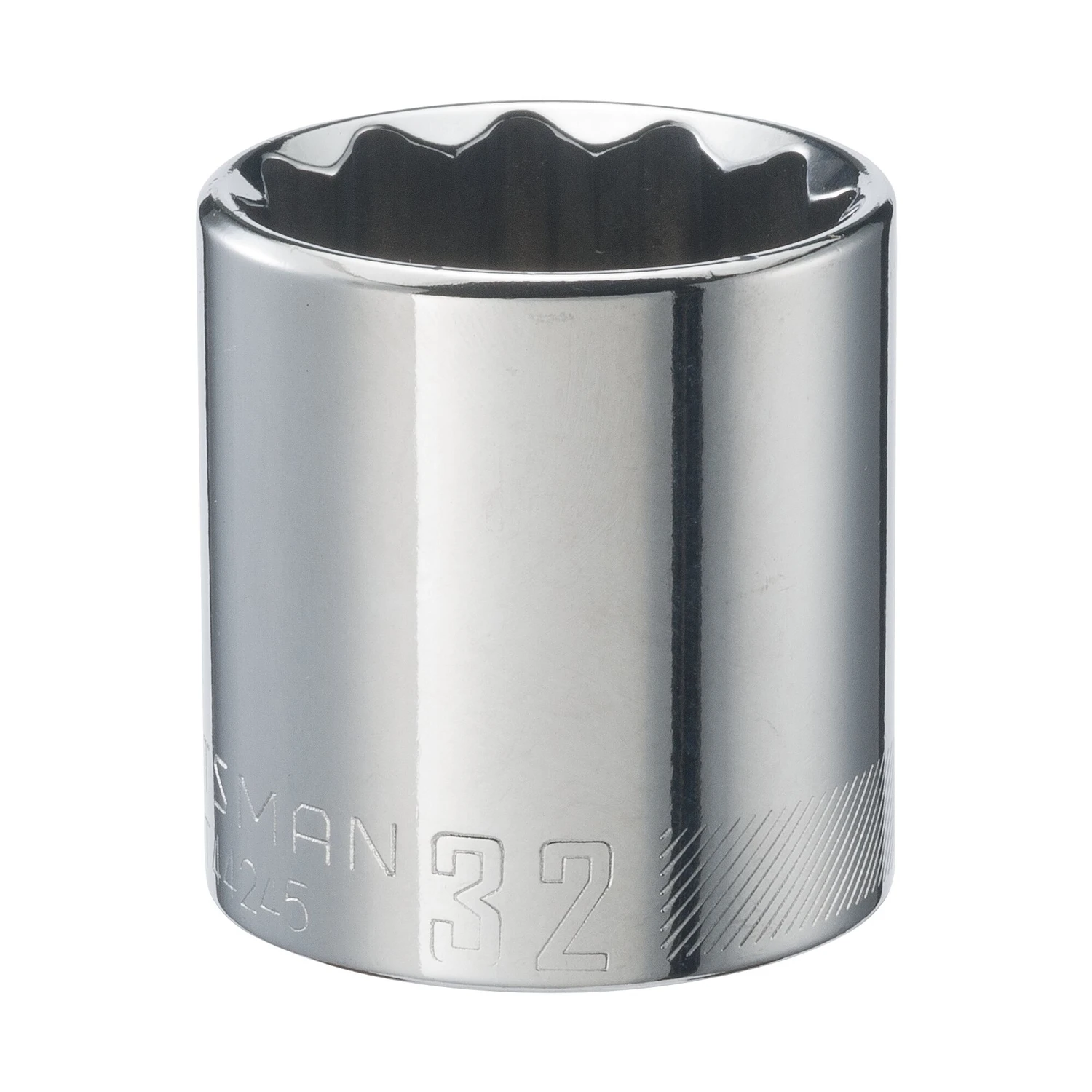 32 Mm X 1/2 In. Drive Metric 12 Point Standard Shallow Socket