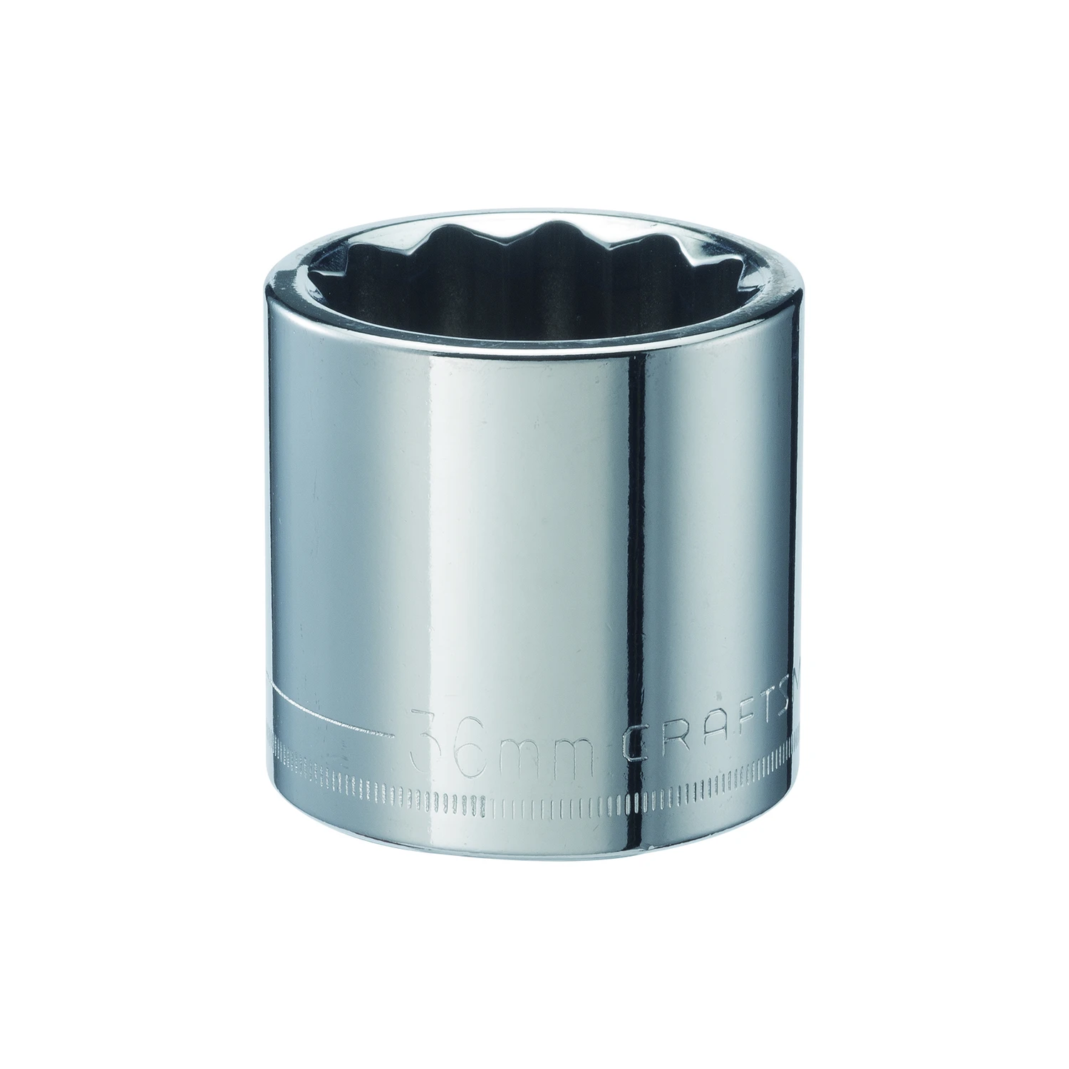 36 Mm X 1/2 In. Drive Metric 12 Point Standard Shallow Socket