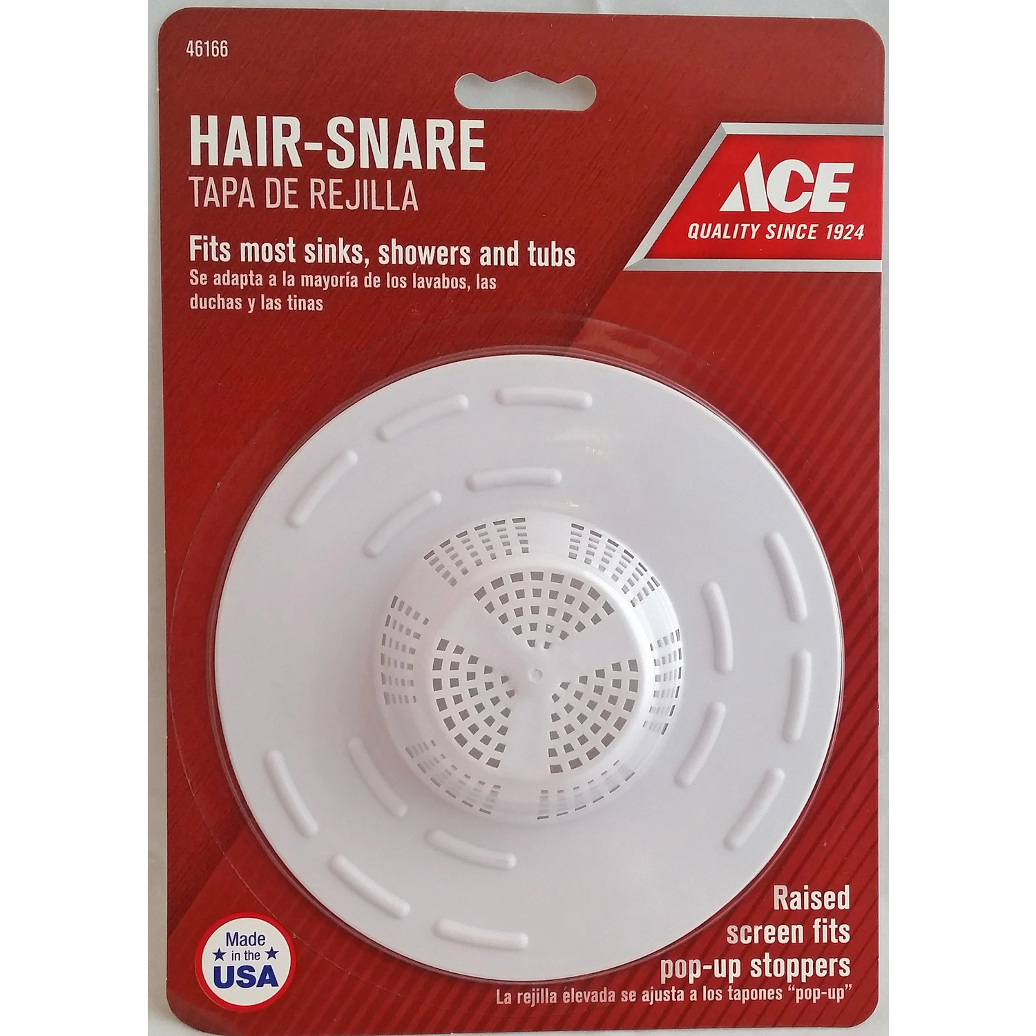HAIR CATCHER 5" WHT