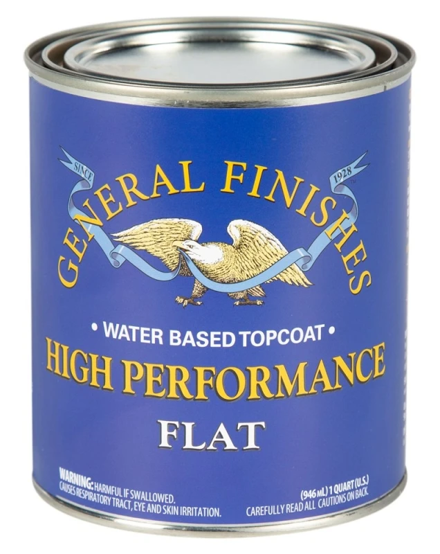 1 Quart Flat High Performance Polyurethane Interior Topcoat - Model Qthf