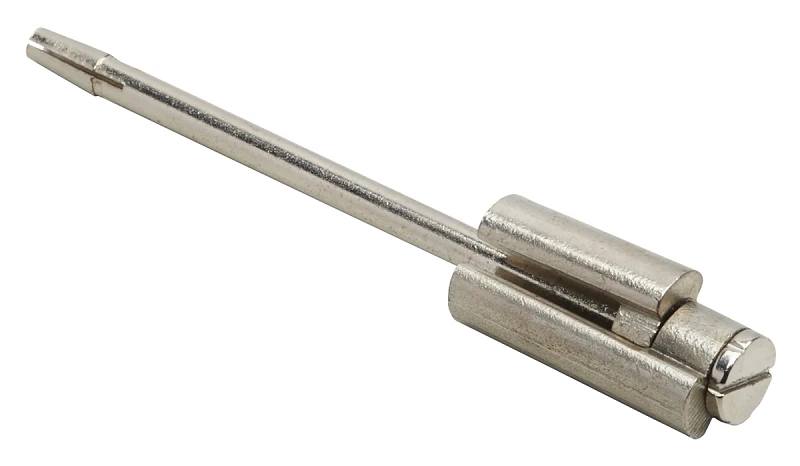 Doorsaver Universal Hinge Pin Stop 0.7-in X 4.76-in Heavy-duty Satin Nickel Finish