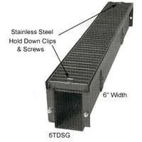 6tdsg4 Steel Grate Trench Drain 6 In X 4 Ft