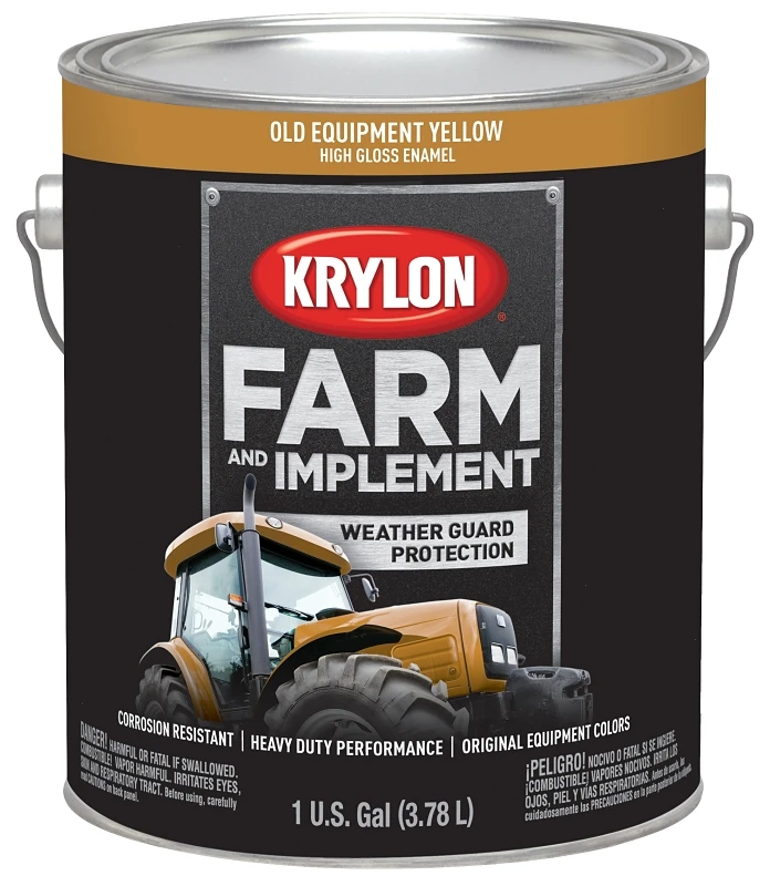 1985 Old Equipment Yellow Paint - 128 Oz. Gallon For Durable Protection