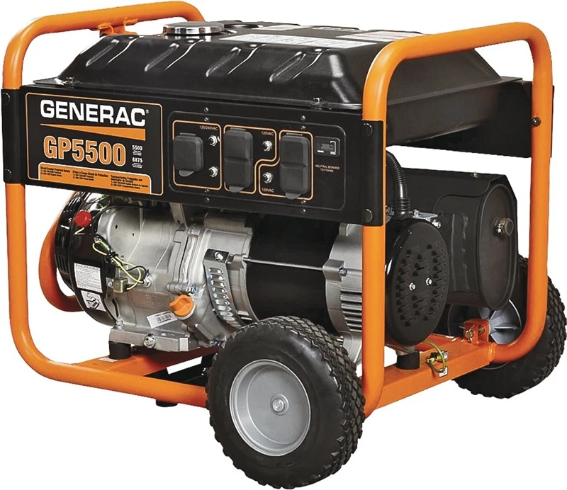 Generac 5736r Gp5500 5,500 Watt Portable Generator With 11 Hour Run Time