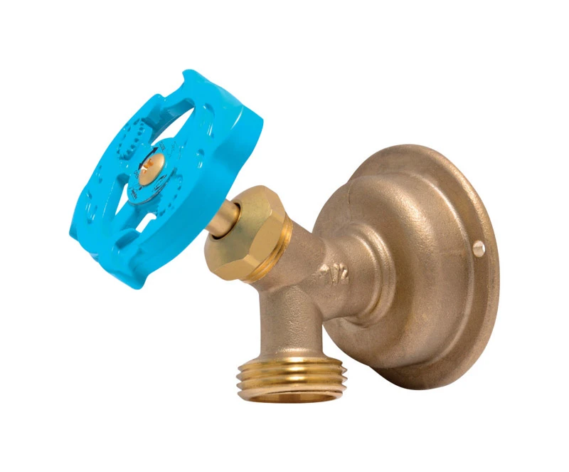 90 Degree Hose Bibb with One Half Inch Inlet and Three Quarter Inch Outlet