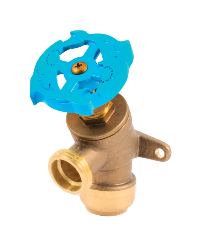 Push To Connect 3/4 In. Mht X 3/4 In. D Mht Brass Garden Valve