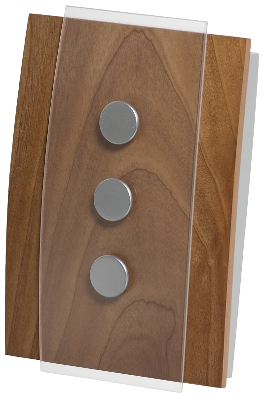 Rcw3503n Wired Door Chime With Wood And Satin Nickel Design
