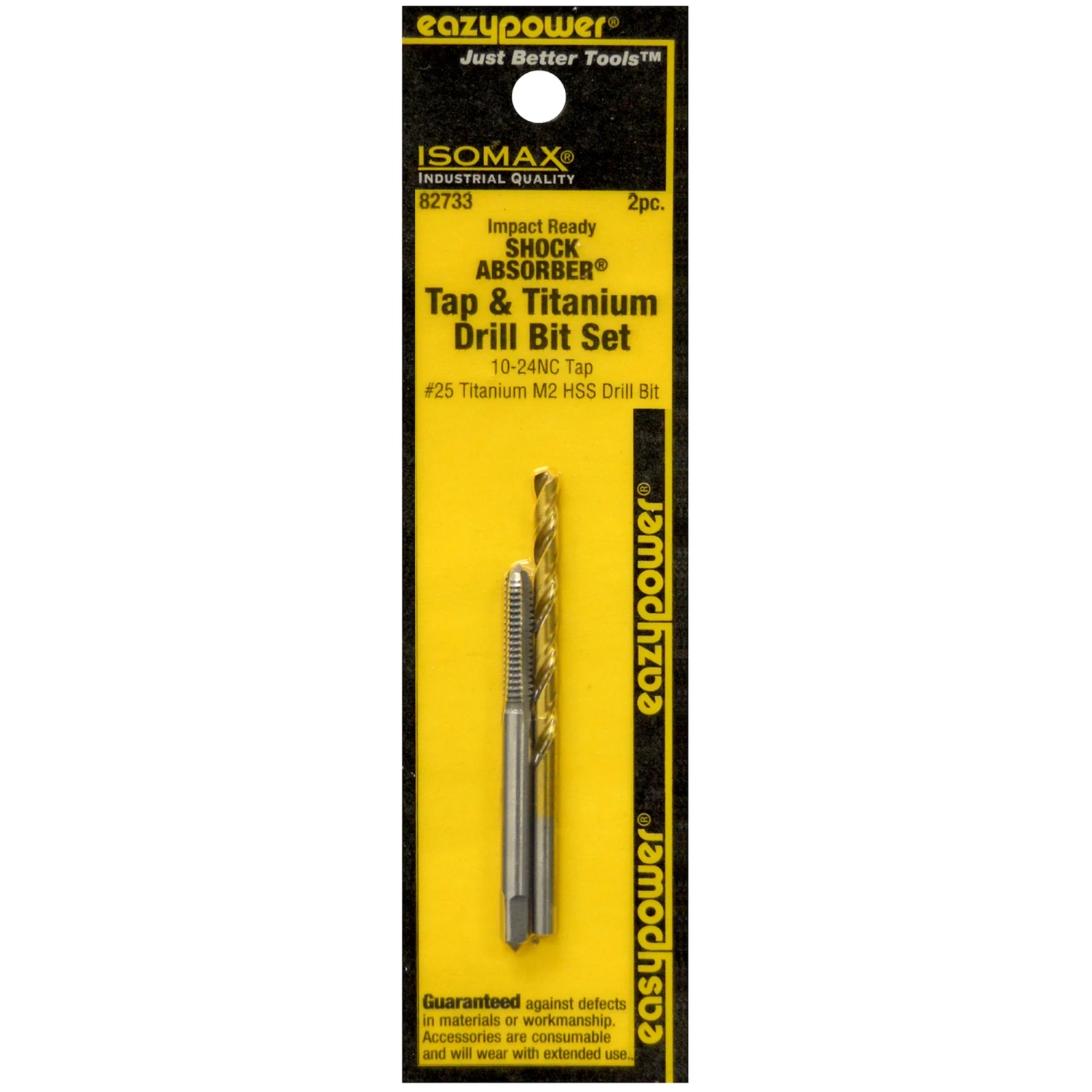 #25 High Speed Steel Drill And Tap Bit Set 10-24nc, 2 Pieces