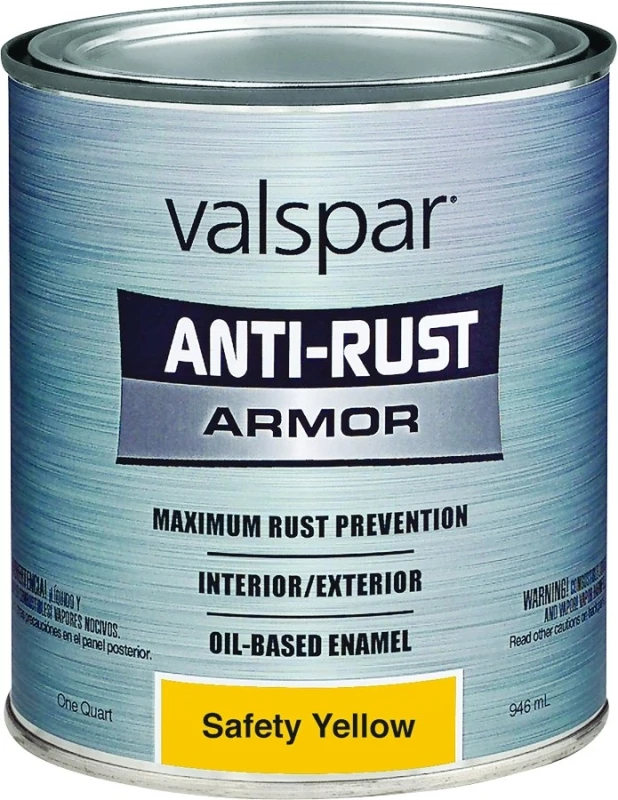 Anti-rust Armor Safety Yellow Oil-based Enamel Paint - 1 Quart