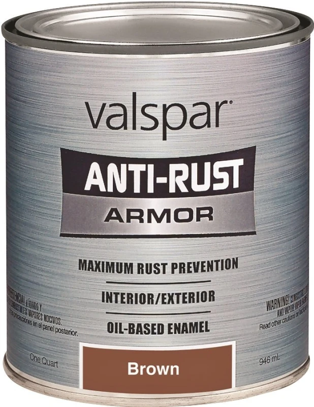 Anti-rust Armor Enamel Paint, 1 Quart, Gloss Brown, Model 21833