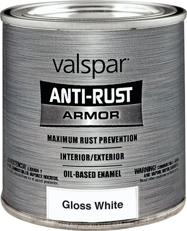 Anti-rust Armor Enamel Paint, 1 Quart, Gloss White Finish