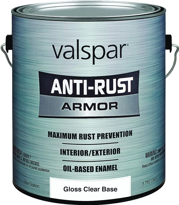 Anti-rust Armor Enamel, 1 Gallon, Clear Base, Gloss Finish