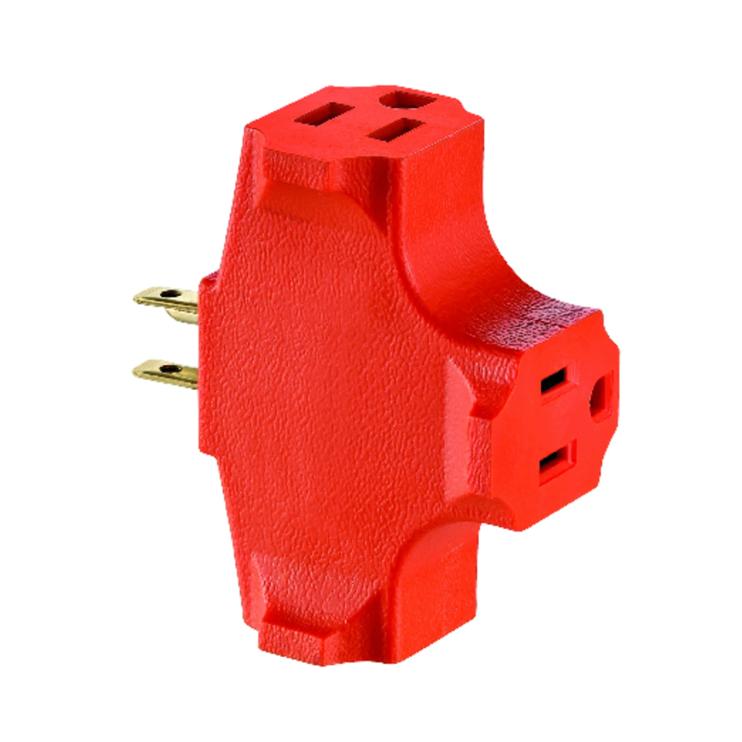 Leviton 003-00694-000 Outlet Adapter, 2 -Pole, 15 A, 125 V, 3 -Outlet, NEMA: NEMA 5-15R, Orange