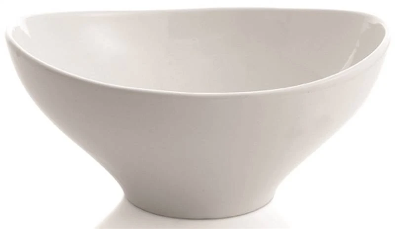 Oneida FT101X200 Large Serving Bowl, Porcelain, Bright White, For Dishwashers and Microwave Ovens