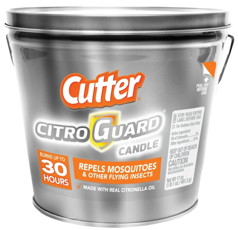 Citroguard 17 Oz Galvanized Insect Repellent Candle Bucket