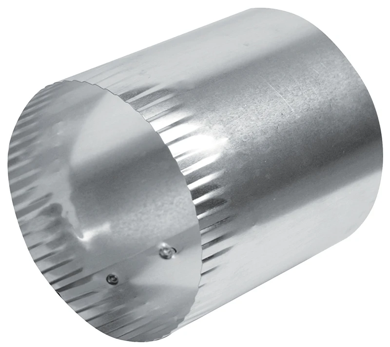 Fdc4xzw 4 In. Aluminum Duct Connector With Optional Clamps, Pack Of 12