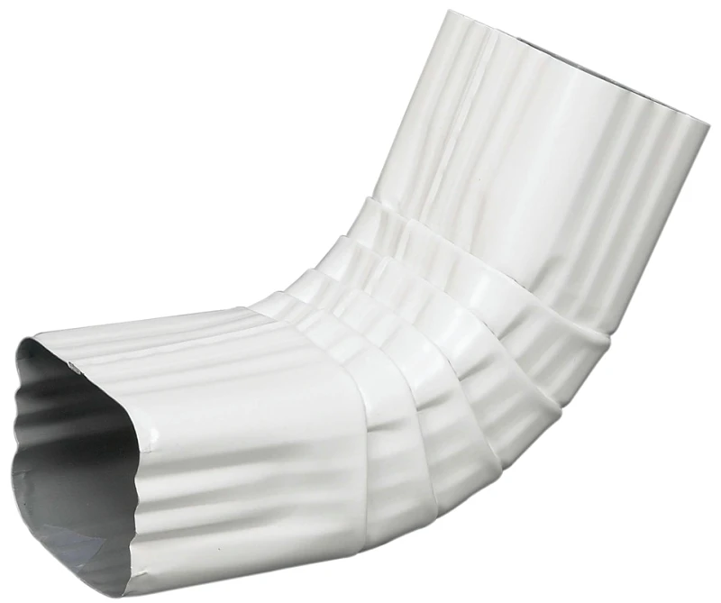2.8 In. H X 4.18 In. W X 11.5 In. L White Aluminum A Gutter Elbow