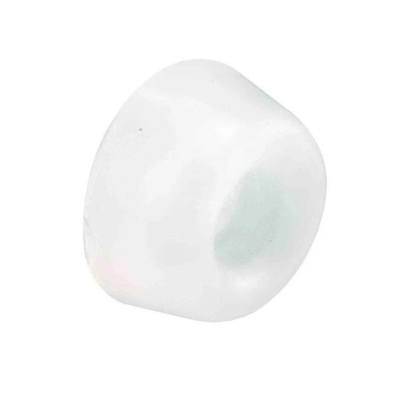 M 6164 Clear Vinyl Shower Door Bumpers, 7/8 In., Self-adhesive, 4 Pk