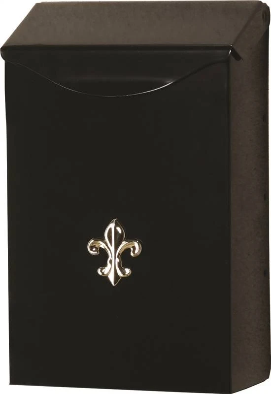Lbw110b04 Small Black Wall-mount Mailbox, 11 In H X 3.9 In W X 6.8 In D