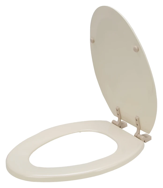 Elongated Toilet Seat 19-inch Bone Wood Composite T-19wm-b-3l